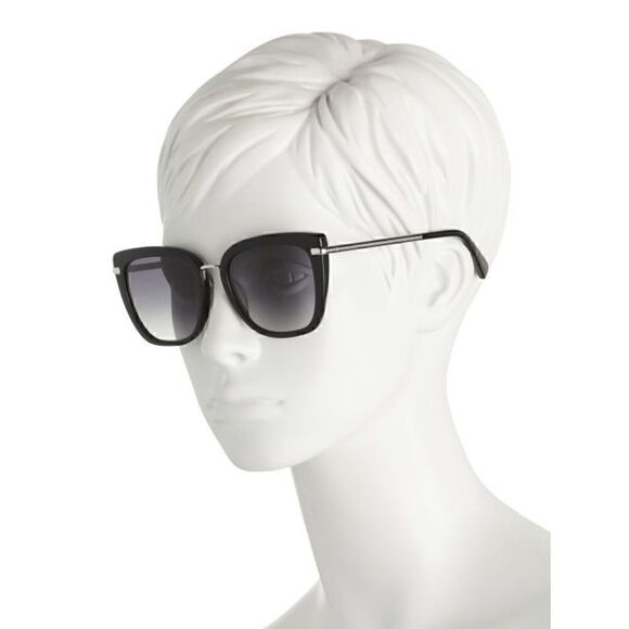 🖤 REBECCA MINKOFF Bessie 54MM Black Gradient Cat Eye Sunglasses NEW MSRP $198 - Picture 11 of 16